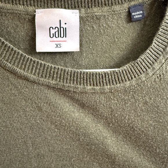 CAbi Olive Knit Sweater and Tank Top Set Size XS - Picture 4 of 8